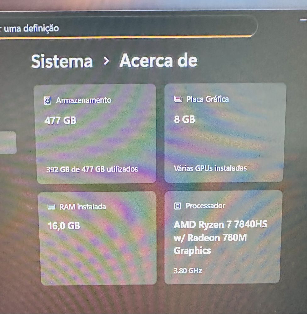 Portátil HP Victus 16gb RAM | 512gb ssd | AMD Ryzen 7 7840HS