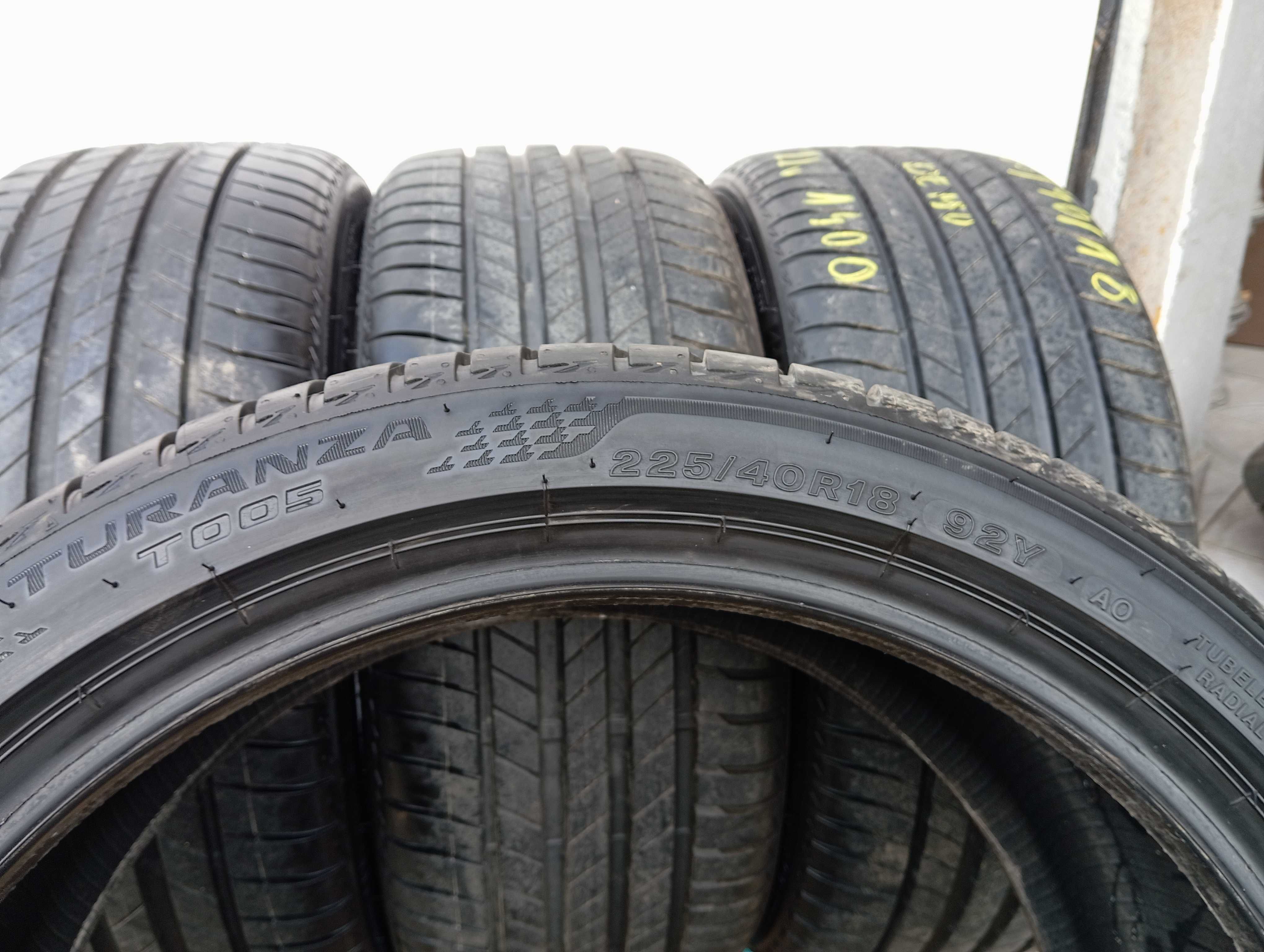 4x 225/40 R18 92Y Bridgestone Turanza T005, 2022r 7,4mm DEMO Jak nowe
