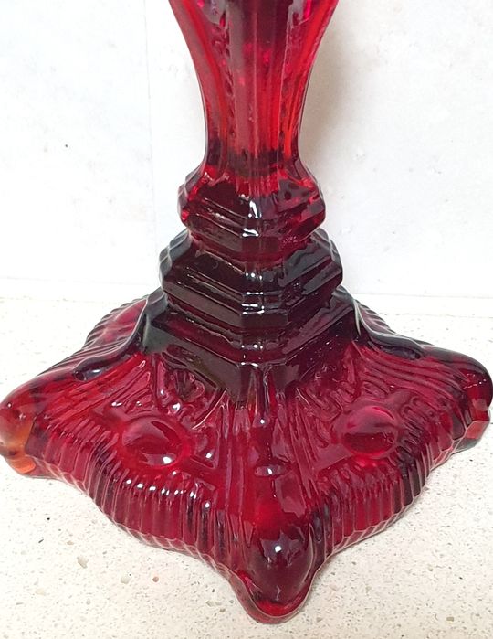 Fantásticos castiçais vintage em vidro prensado - IVIMA Marinha Grande