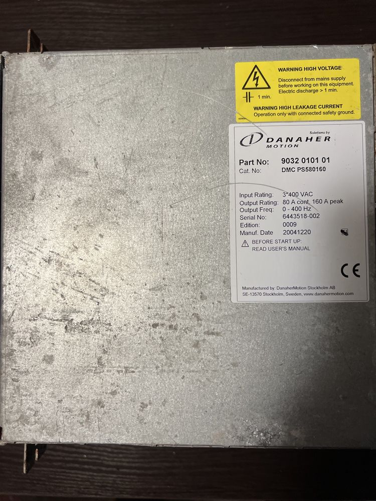 Блок питания Danaher Motion DMC PS580160