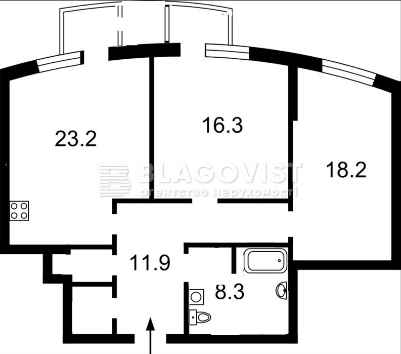 Продаж 2к.квартири 87,4 кв.м. Старонаводницька 6Б Печерськ м.Печерська