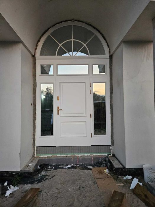 Drzwi Zewnętrzne drewniane, Villa Parkowa, Według Projektu Klienta