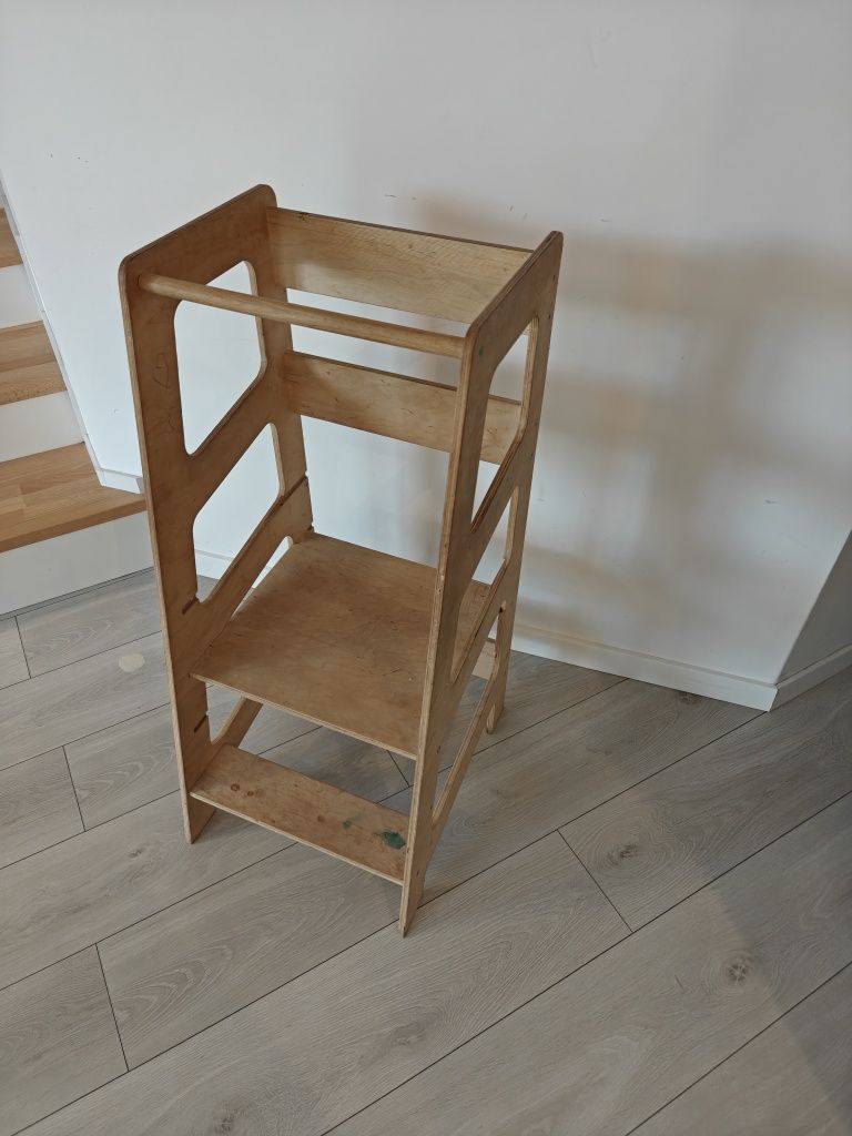 Kitchen helper pomocnik podnóżek dziecka drewniany