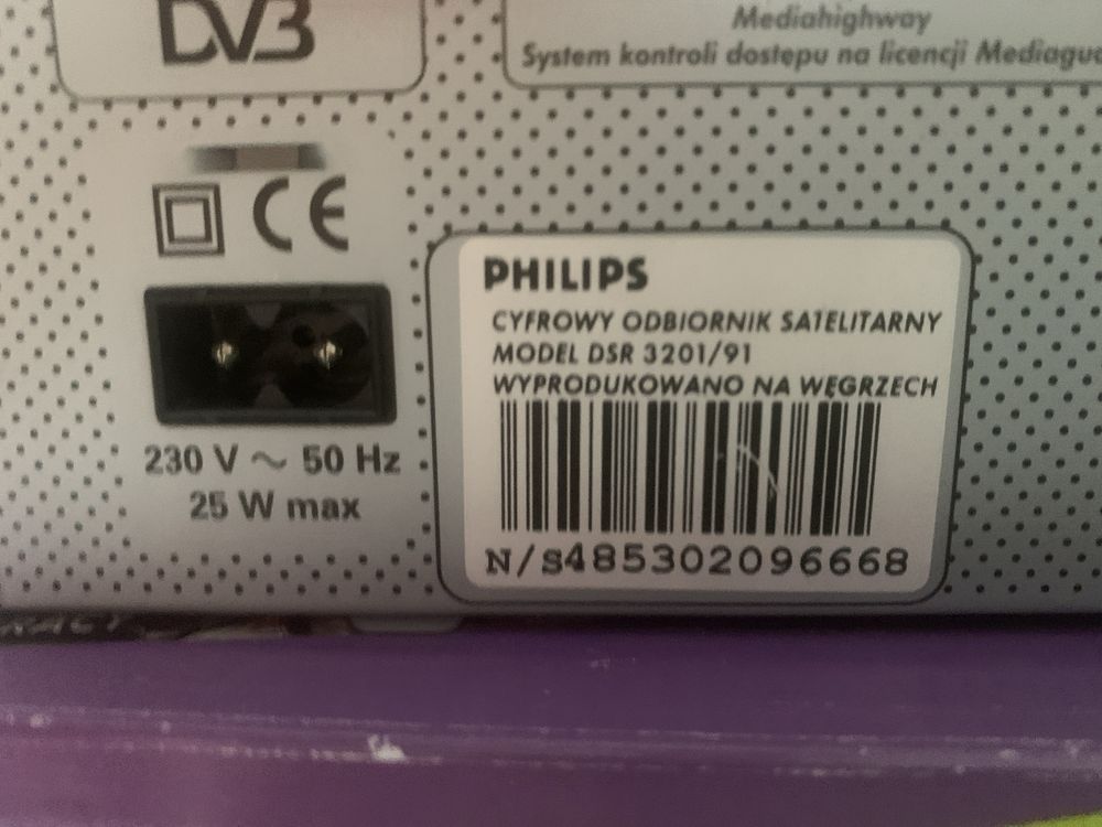Dekoder cyfra Philips, dekoder Sagem 2 szt - nowe