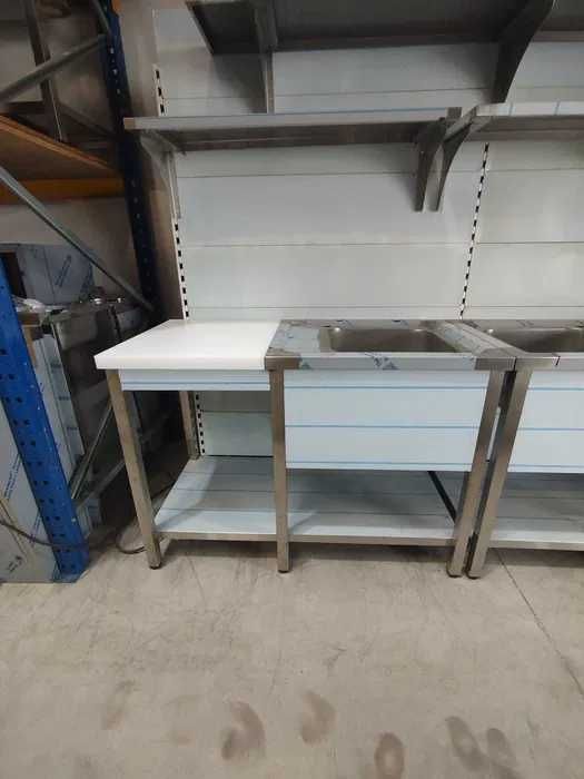 Bancada T1 com pio em inox com cepo de talho - NOVO - SUPER PREÇO