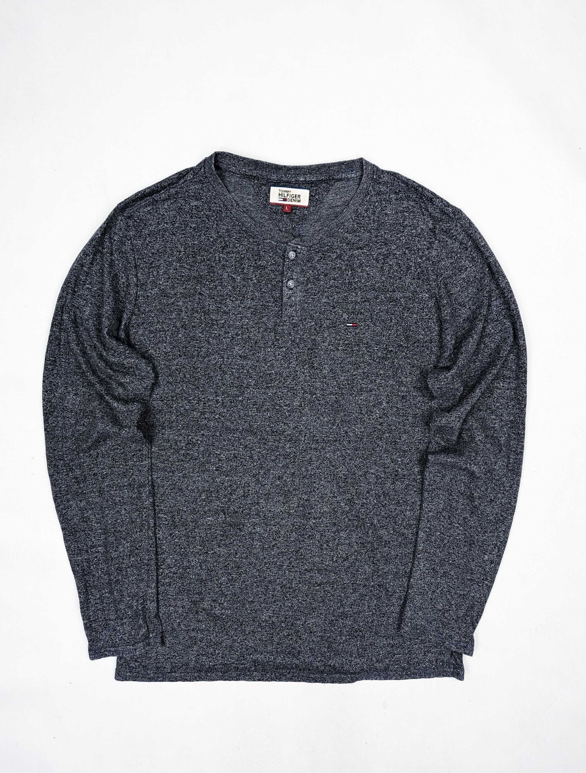 Tommy Hilfiger granatowy longsleeve L logo