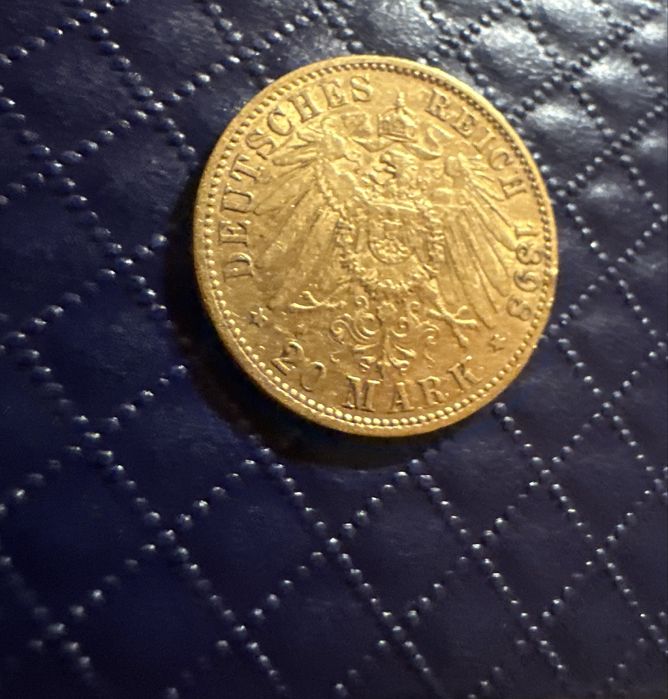 Zlota moneta 20 marek Wilhelm II