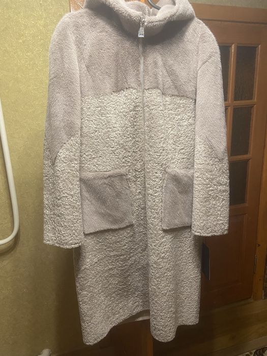 Стильна зимова двостороння дублянка