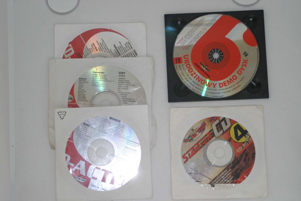 CD/DVD dodawane do czasopism.