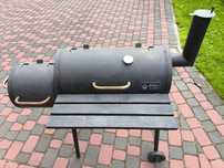 Grill węglowy z wędzarnią stalowy Royal