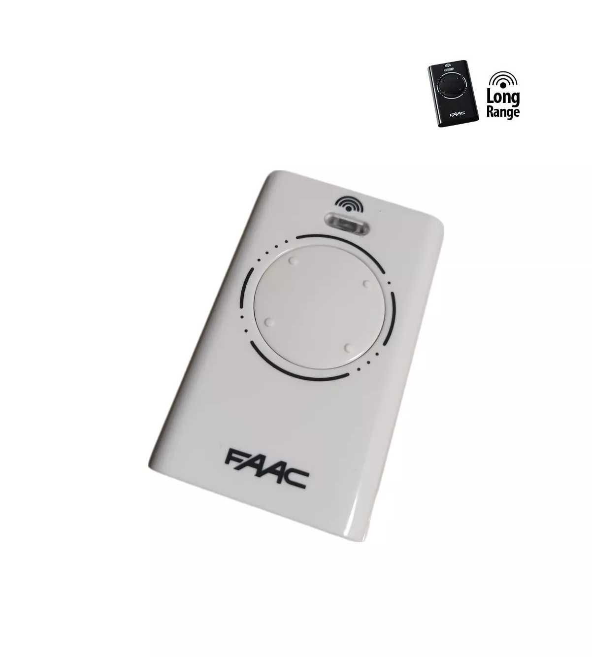 Comando Garagem Transmisor 4 Canais FAAC XT4 868 SLH LR Branco