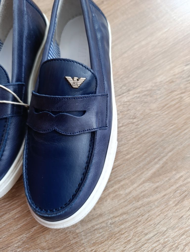 Mokasyny Armani Junior 36 skórzane