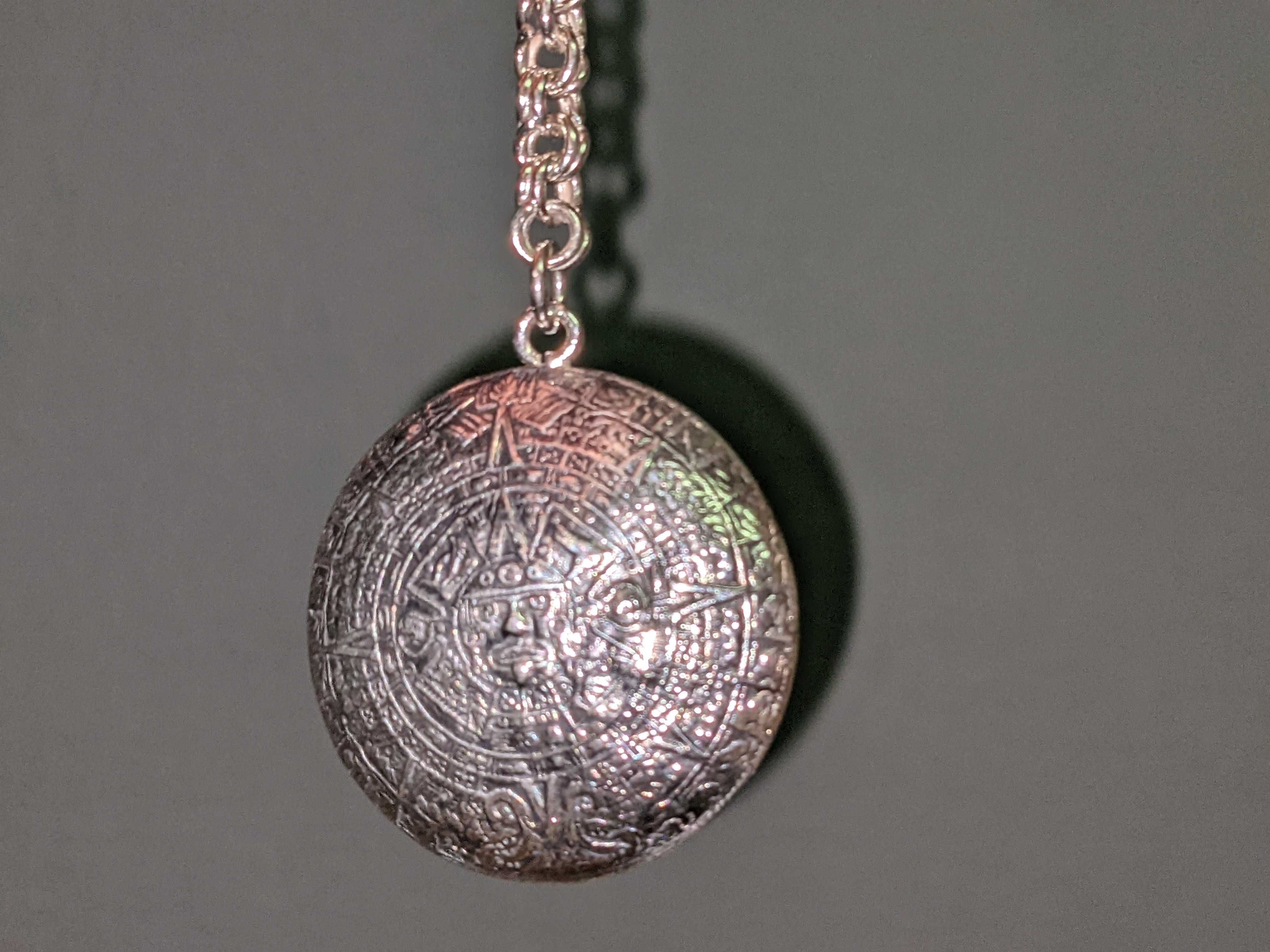 Медальон Piedra del Sol (Камень Солнца) серебро 925 México hand made