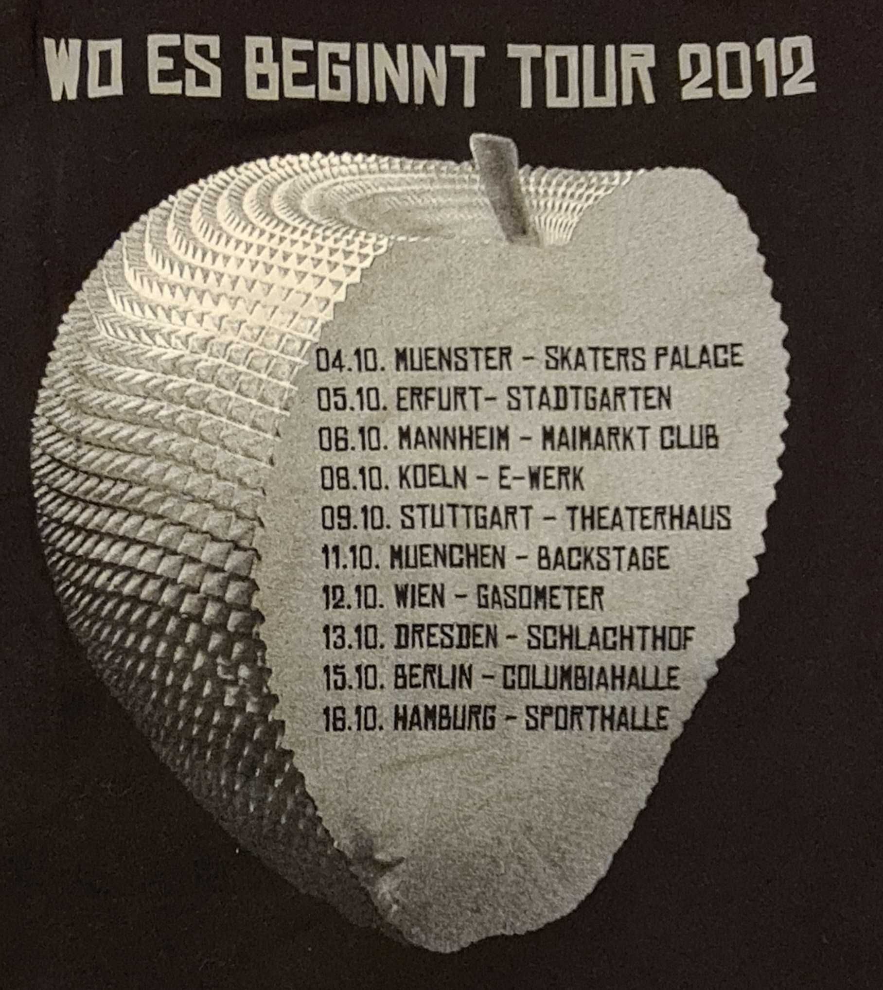 MADSEN Wo Es Beginnt Tour 2012 koszulka M nowa