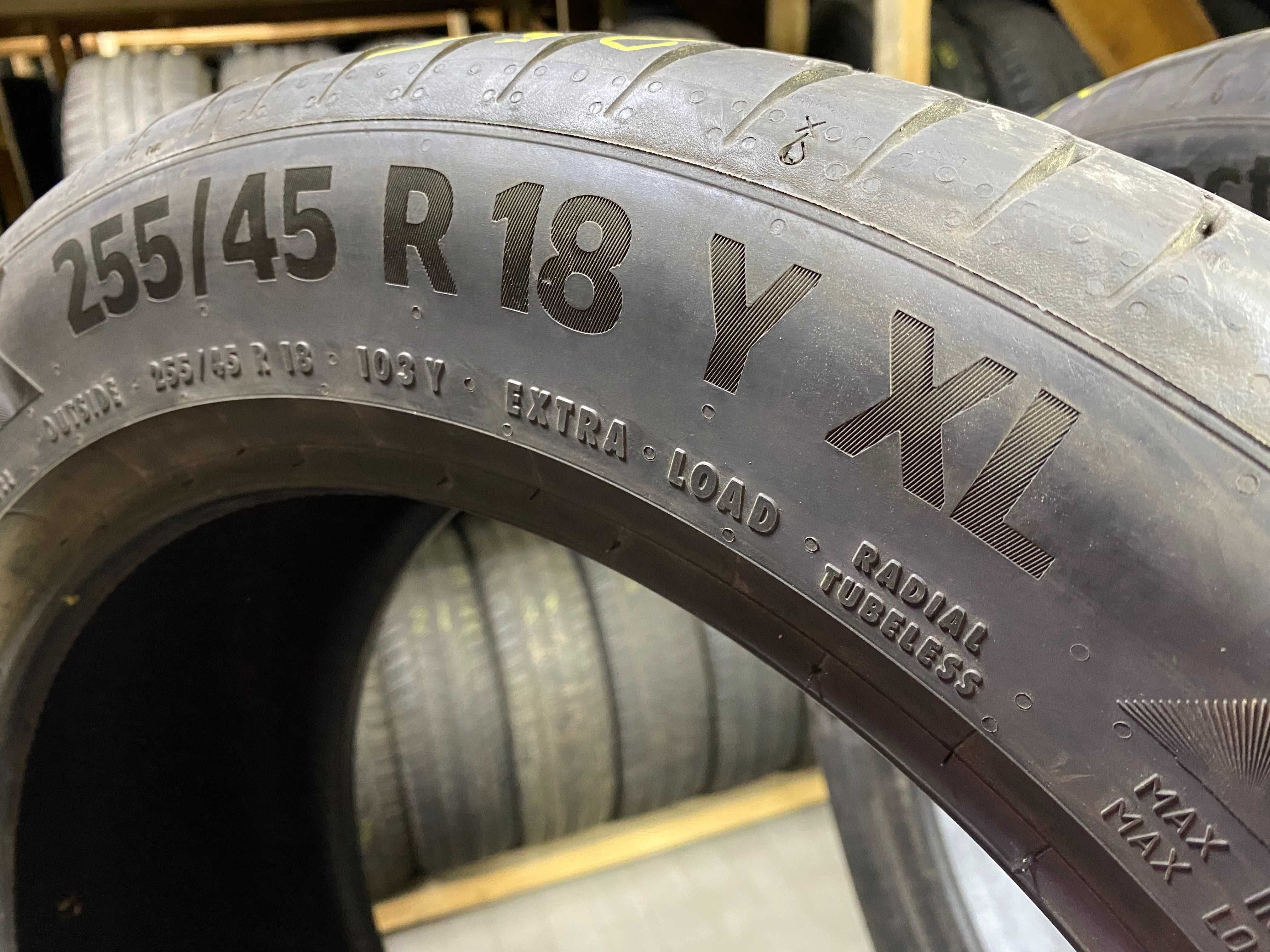 Шини літо 255/45R18 Continental PremiumContact6 7мм 19рік