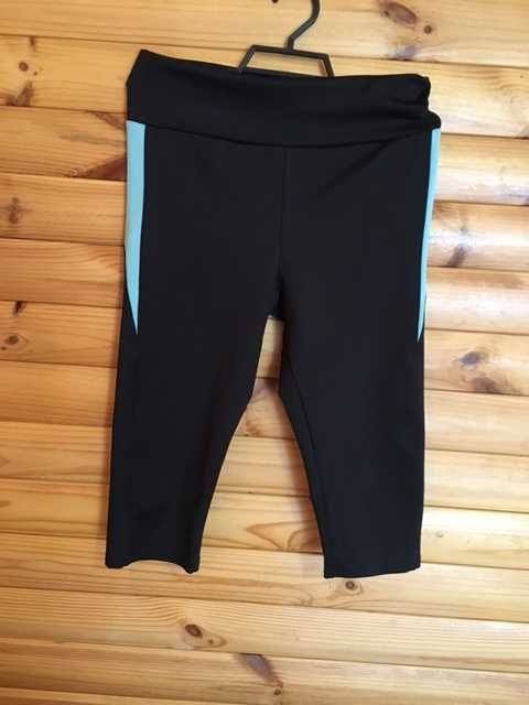 Бріджи спортивні чорні з бірюзовим,Турція,нові,розм.46-48