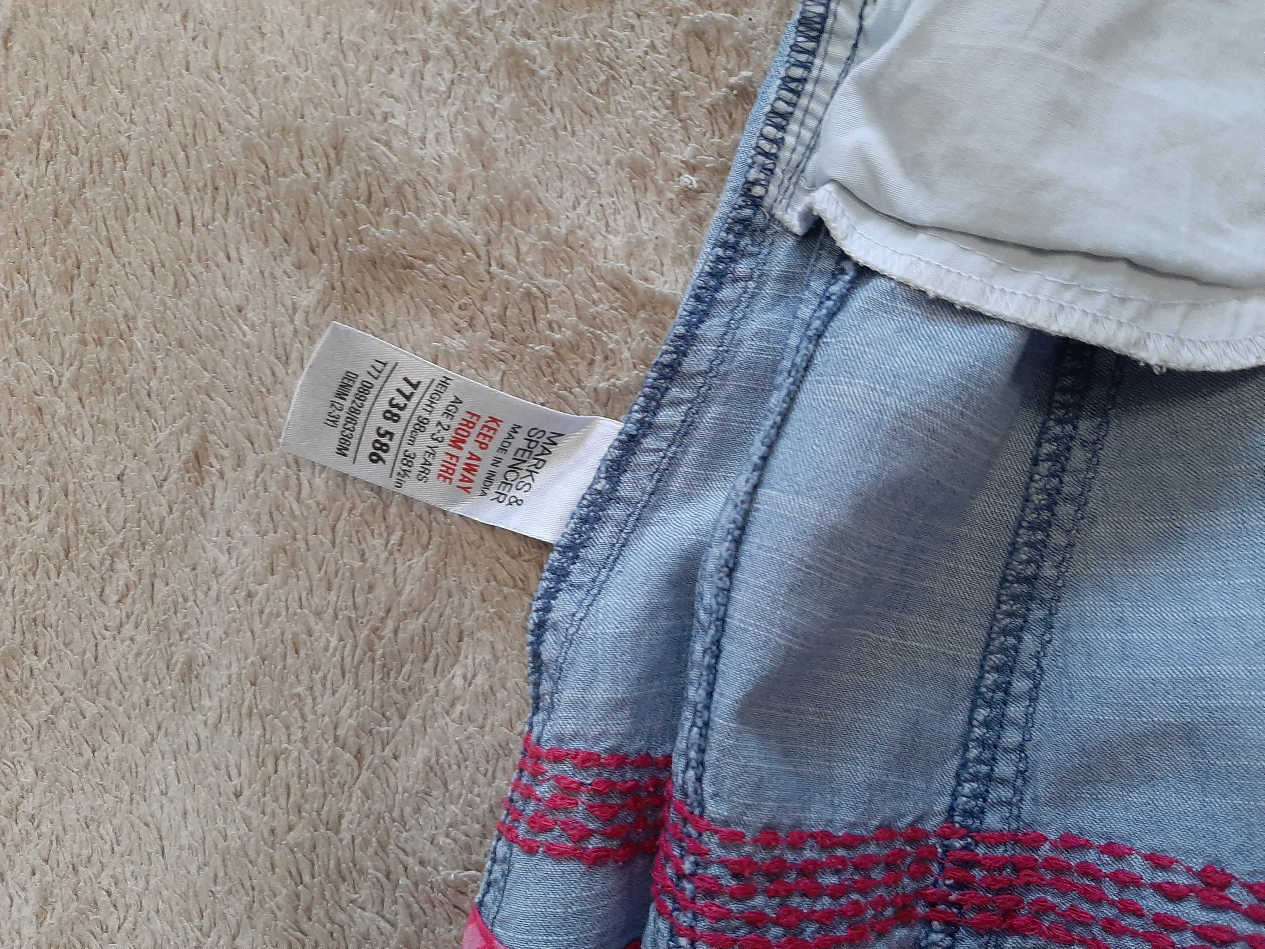 Юбка юбочка с карманами джинс на 98 - 104 см фирмы MARKS & SPENCER