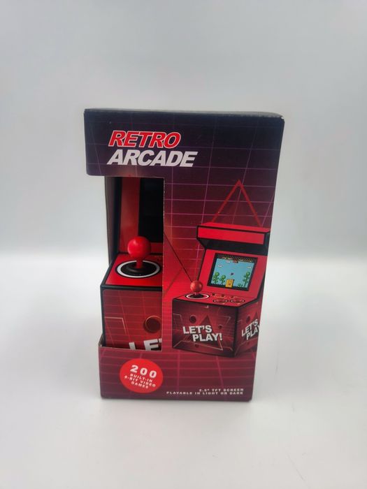 Gra - Miniaturowy Automat Do Gier RETRO QSS 16 CM GRY 200 GIER CZERWON