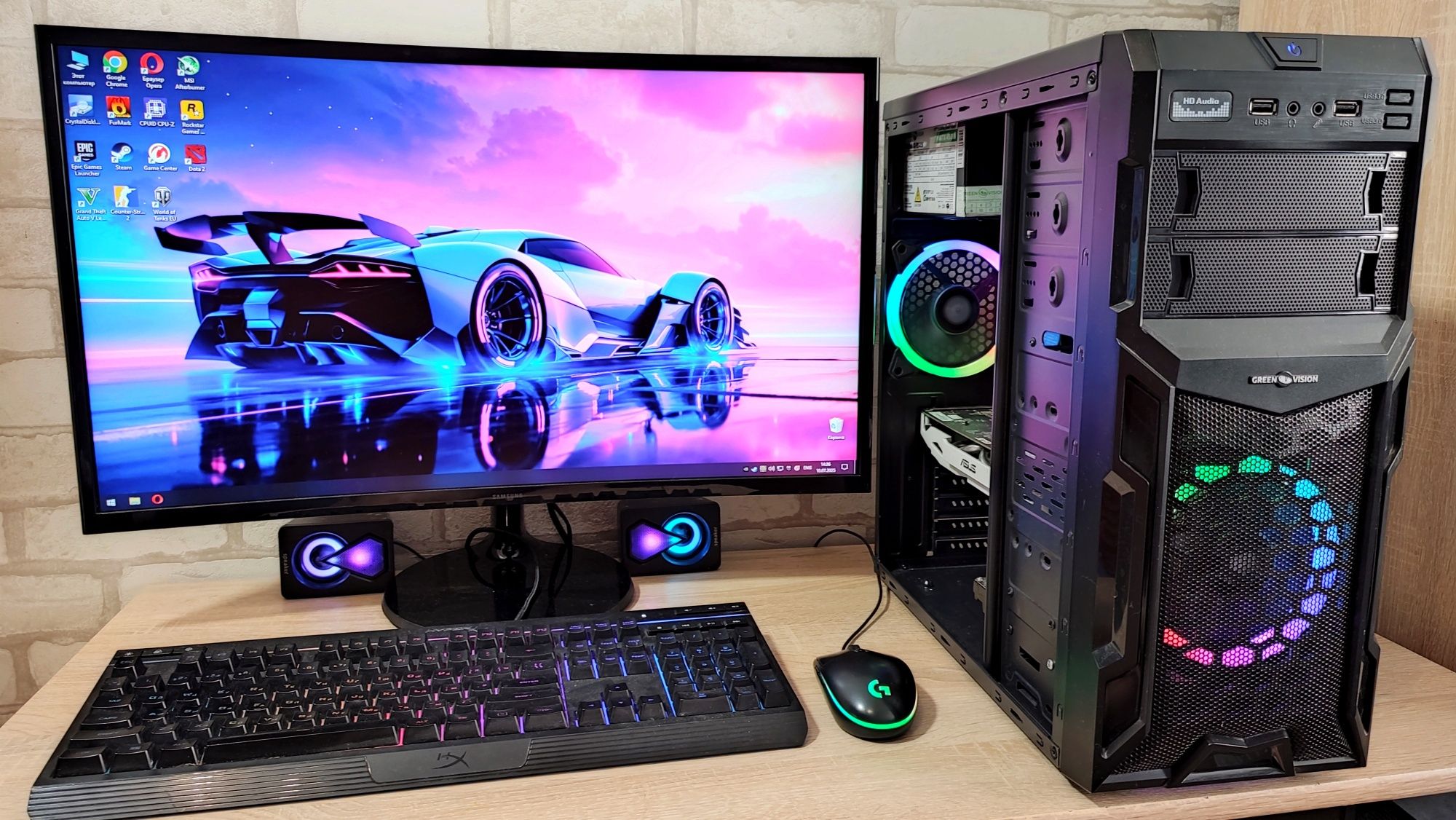 Игровой ПК GTX 1060 6GB CS 2 GTA5 WOT fortnite RUST dota2