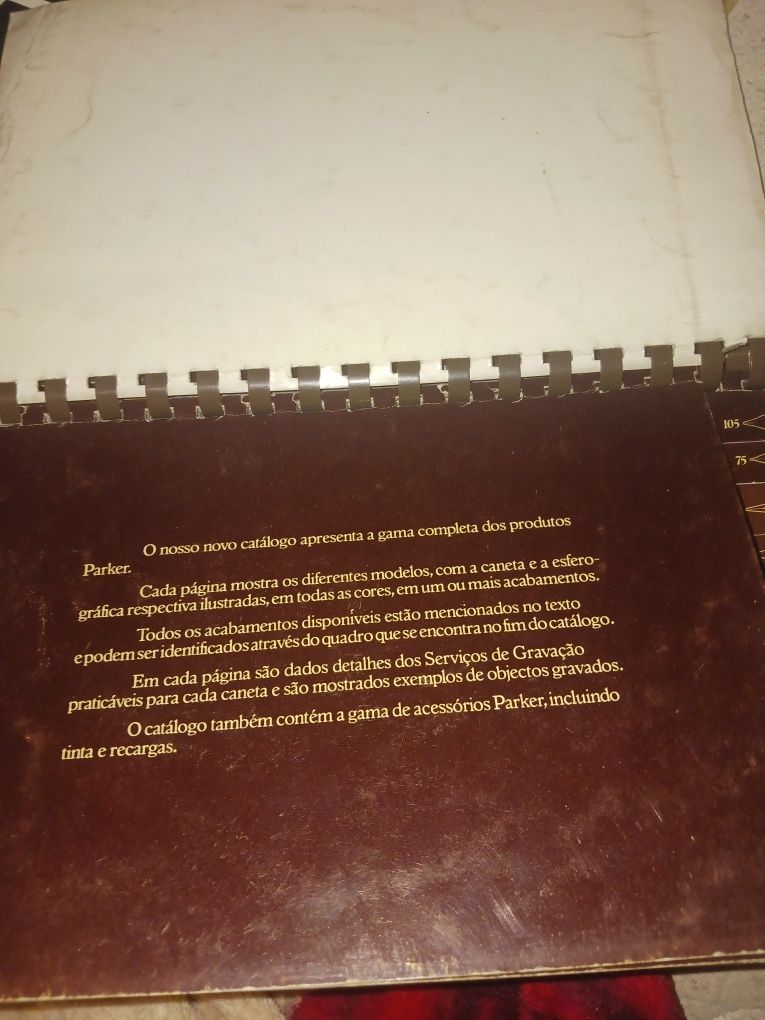Livro de canetas parker