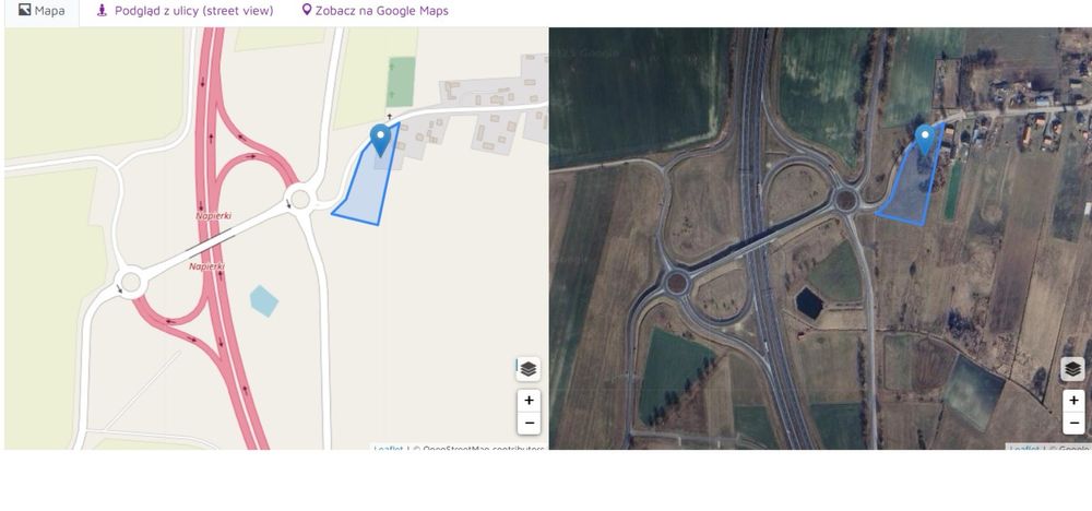 Działka przy trasie S7, Warszawa-Gdańsk, Napierki