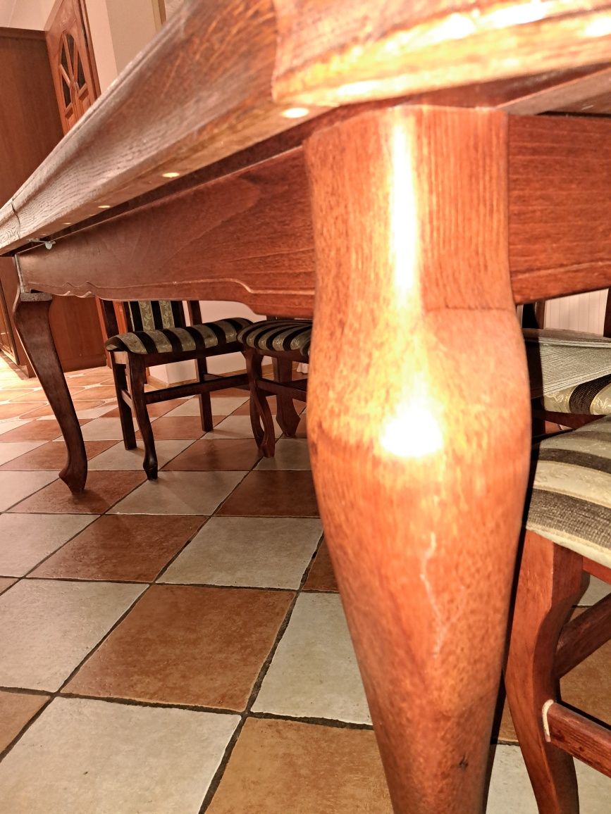 Stół drewniany rozkładany , blat z płyty drewnopodobnej