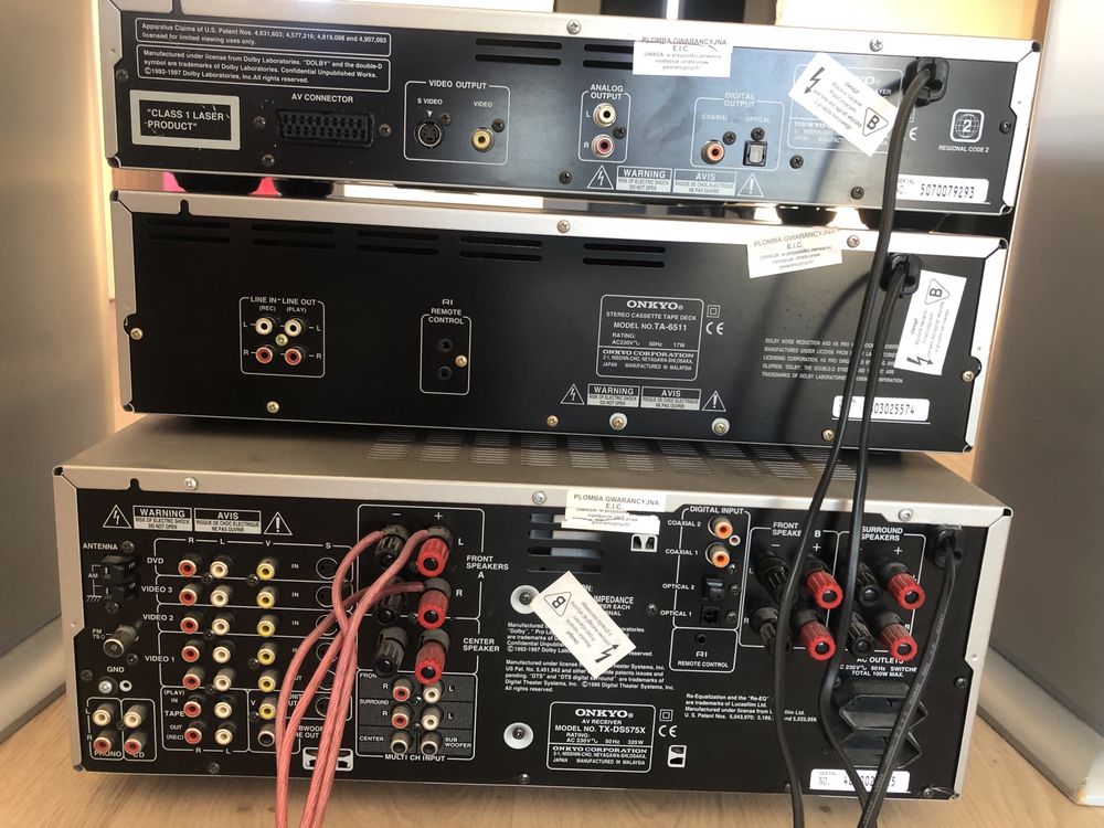 Zestaw kina domowego Onkyo + kolumny Quadral Ascent-650