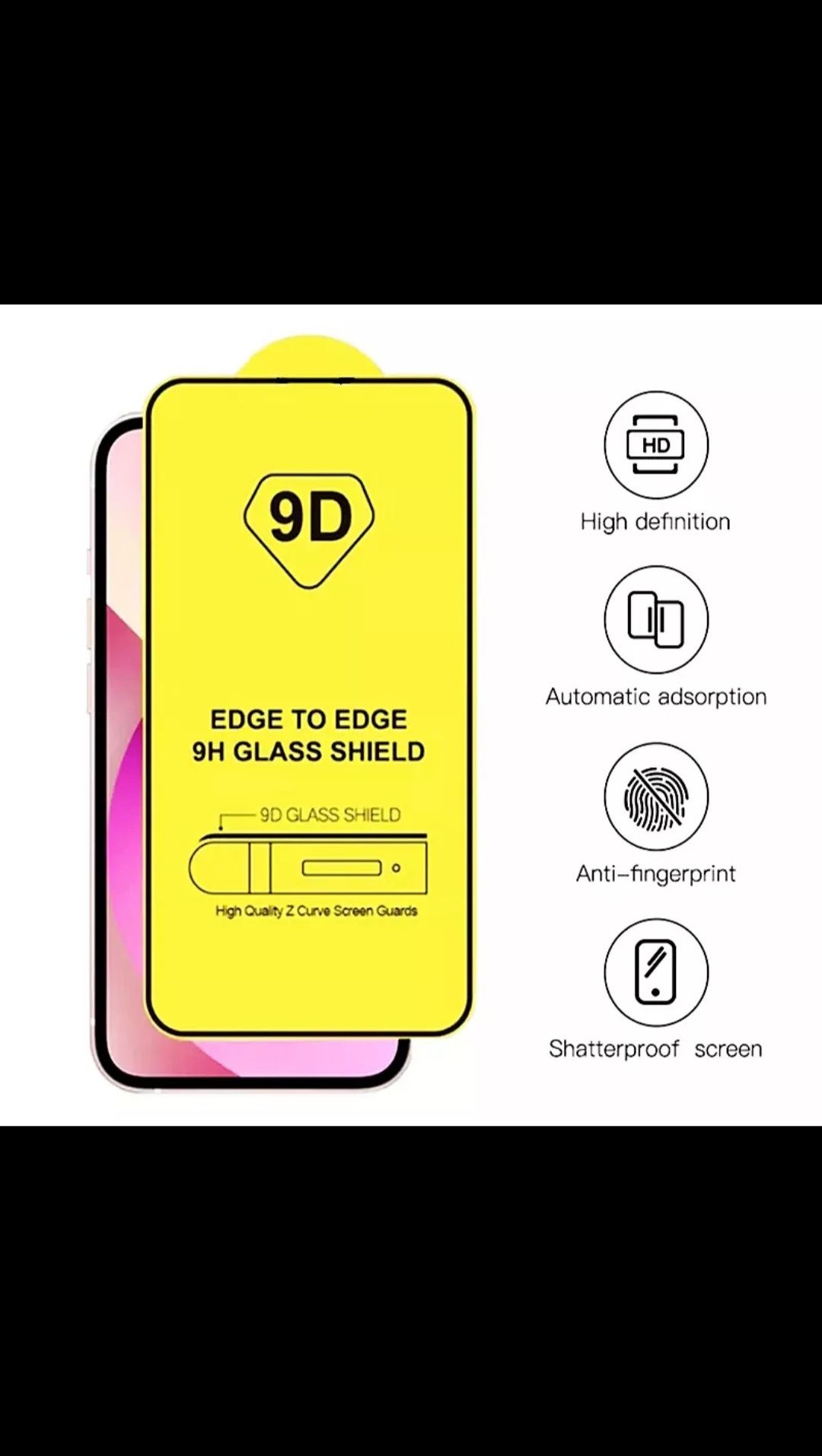 Захисне скло 9D для Xiaomi Redmi Note 8 pro