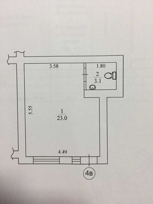 Продажа нежилого помещения с арендатором 26,1м2, Каштановая 7!