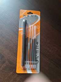 Długopis żelowy 0,5mm+6 wkładów