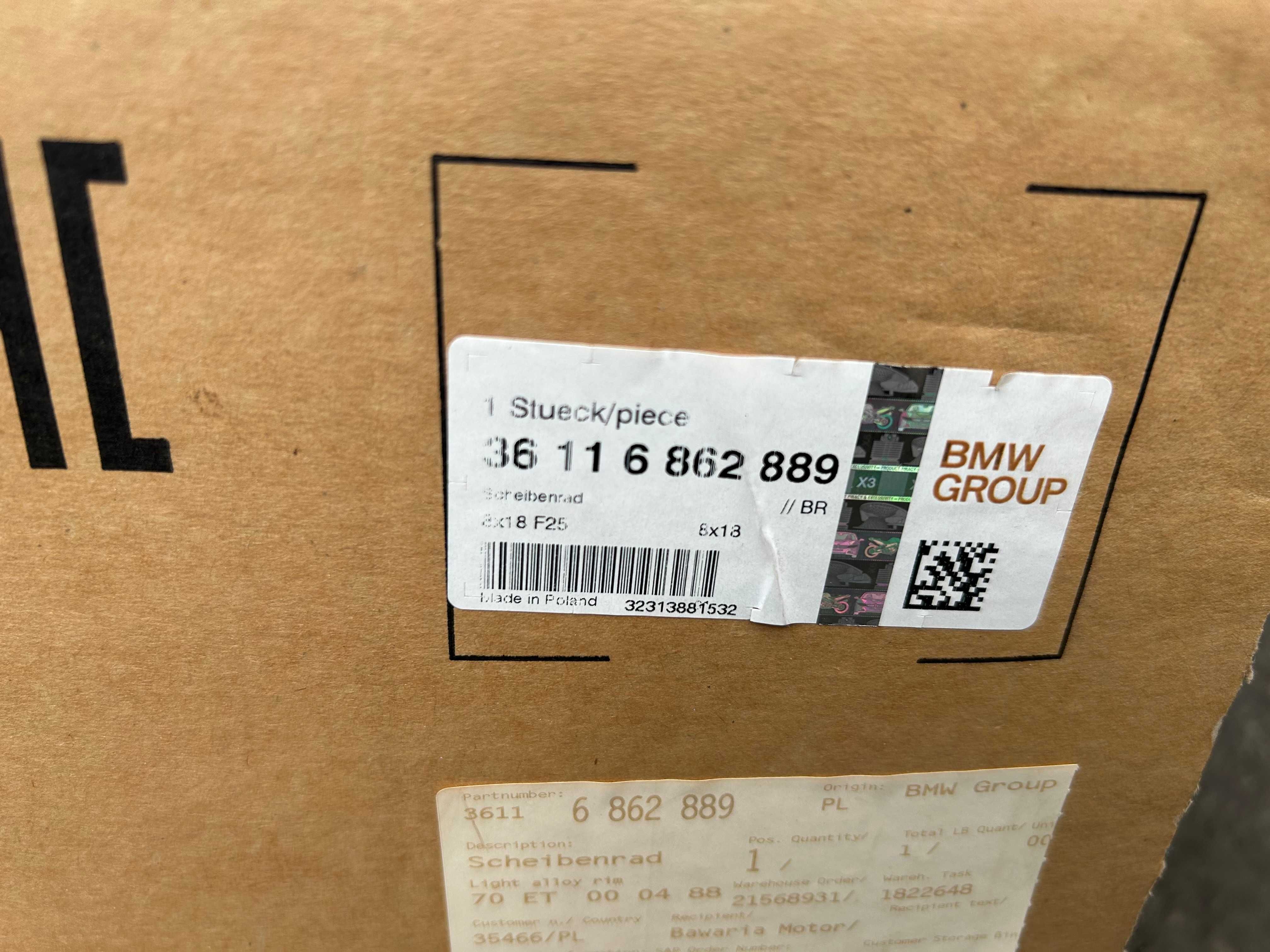BMW X3 X4 F25 F26 felga 8x18 Ferric grey ET 43 5x120