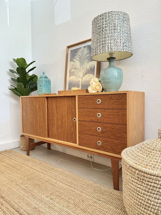 aparador, consola, armario, movel, area, carvalho, vintage, rustico