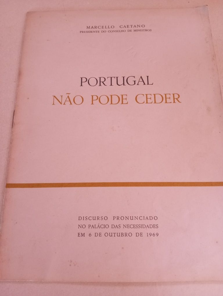 Marcello Caetano - Portugal não pode ceder