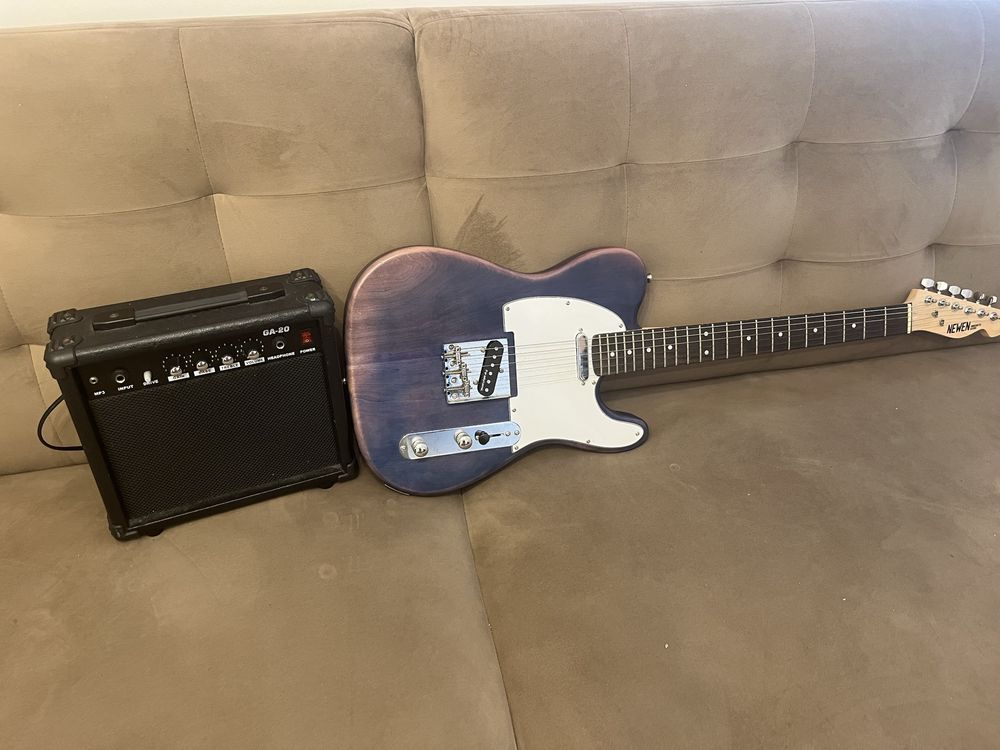gitara elektryczna ze wzmacniaczem