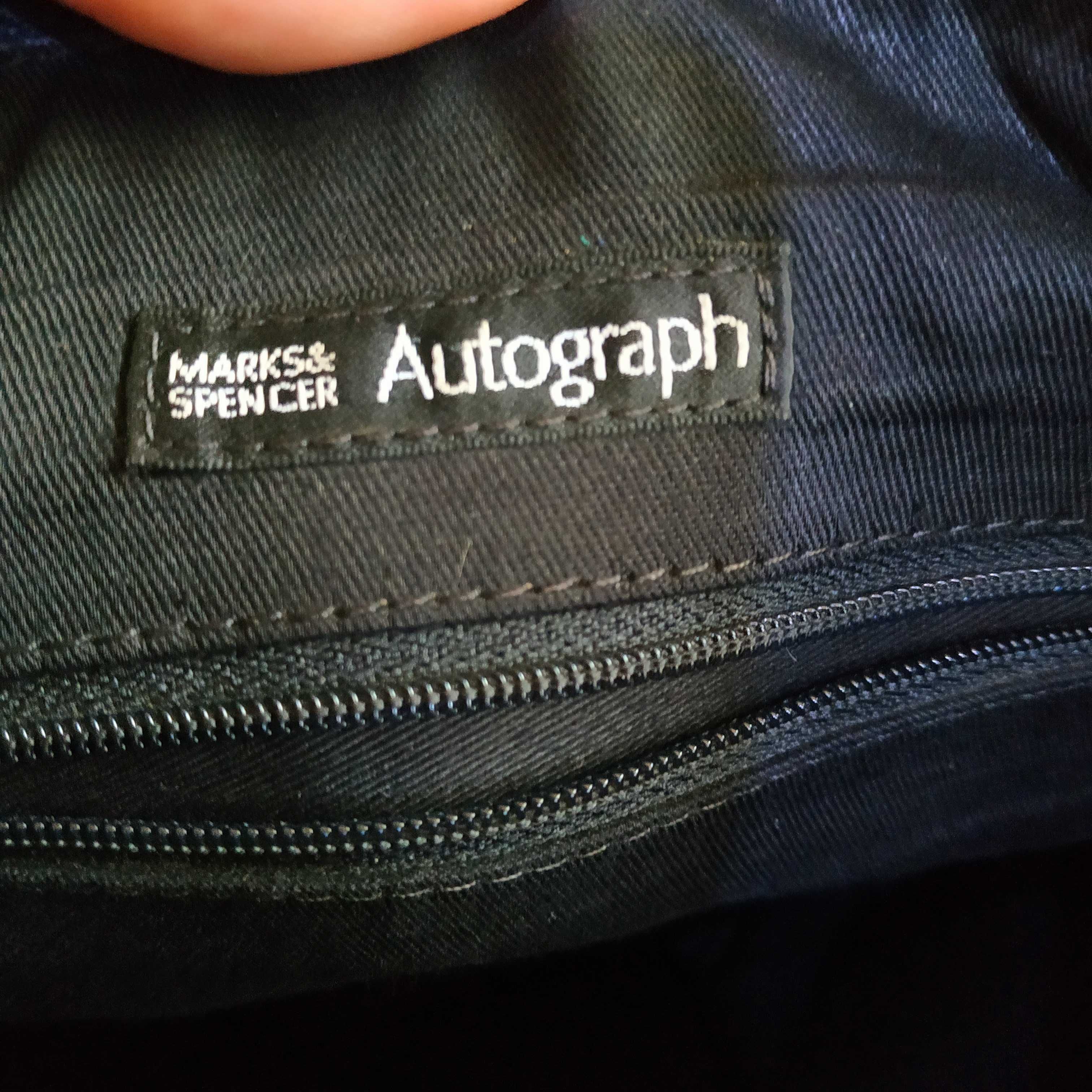 Мужская кожаная сумка от бренда Marks&Spencer. Замер 28~25 см
