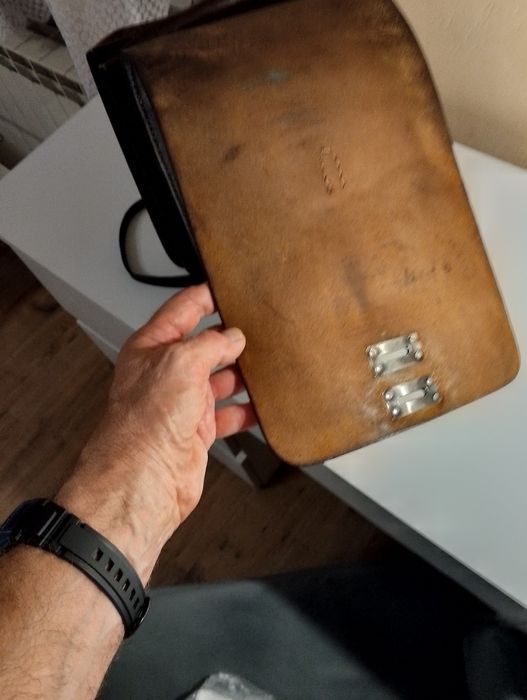 Torba  połowa skórzana