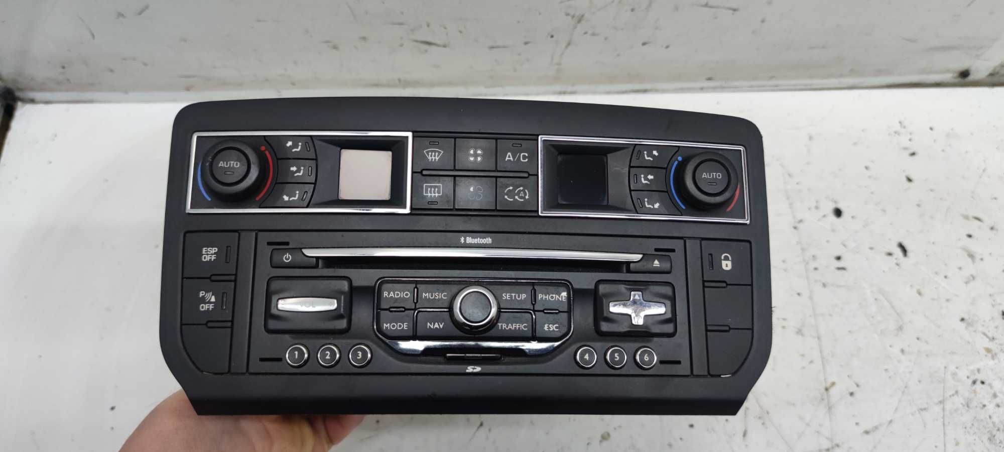 Radio Nawigacja Citroen C5 X7 III Panel Nawiewu Klimatyzacji