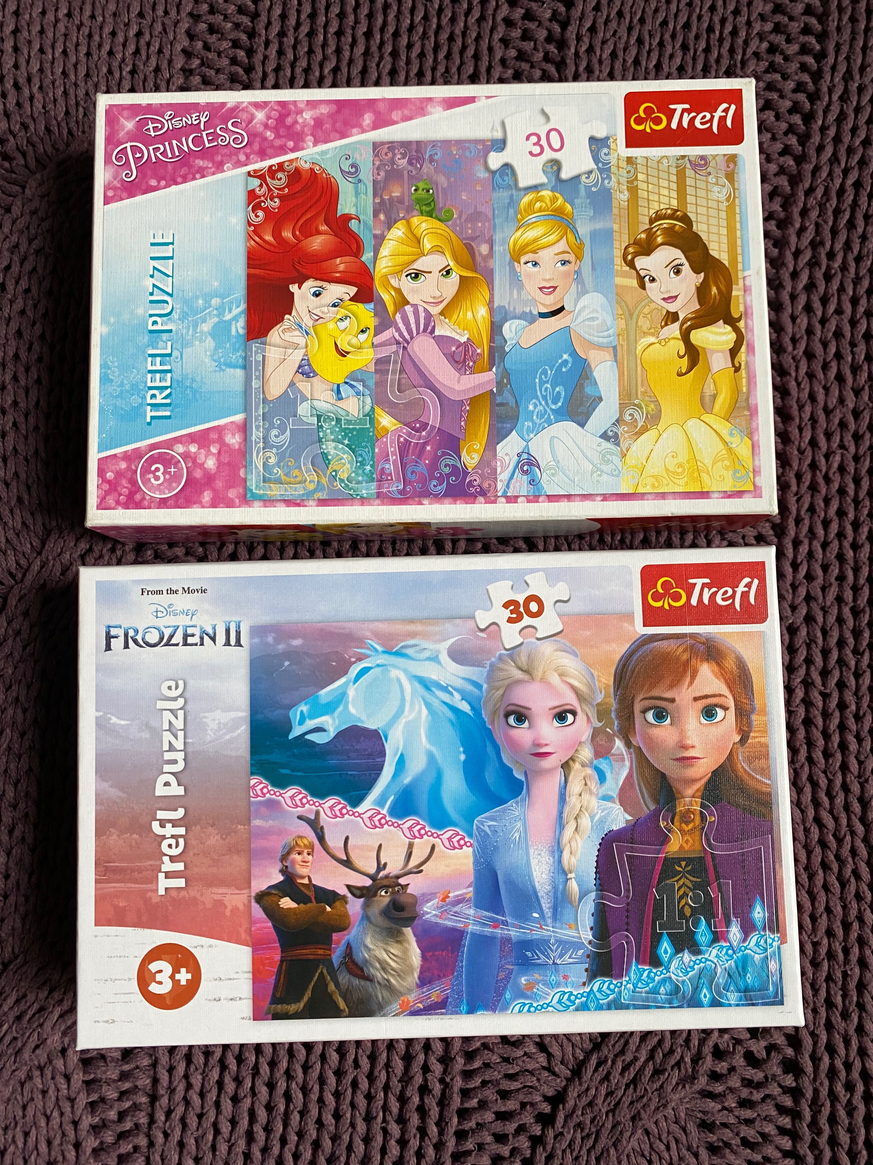 Puzzle Trefl Kraina lodu + Księżniczki