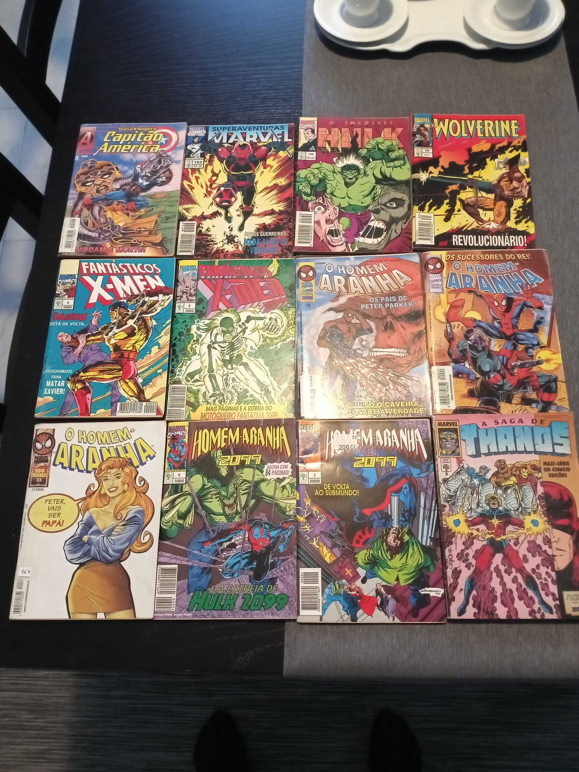 Livros revistas cómica Marvel  homem-aranha Wolverine outros