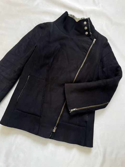 Тепла дублянка-косуха, жіноча дублянка на осінь-зиму,трендова дублянка