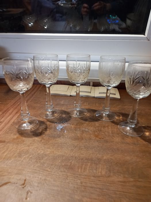 Фужеры  рюмки  хрусталь богем стекло.