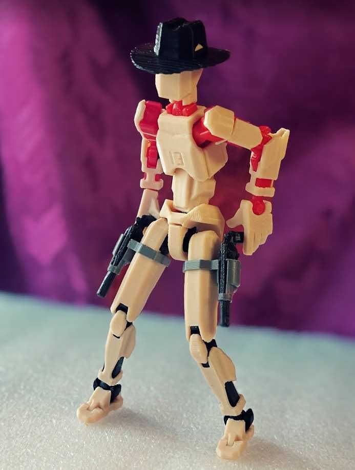 Dummy 13 робот Lucky 13 "Дикий запад, ковбой" в шляпе с револьверами