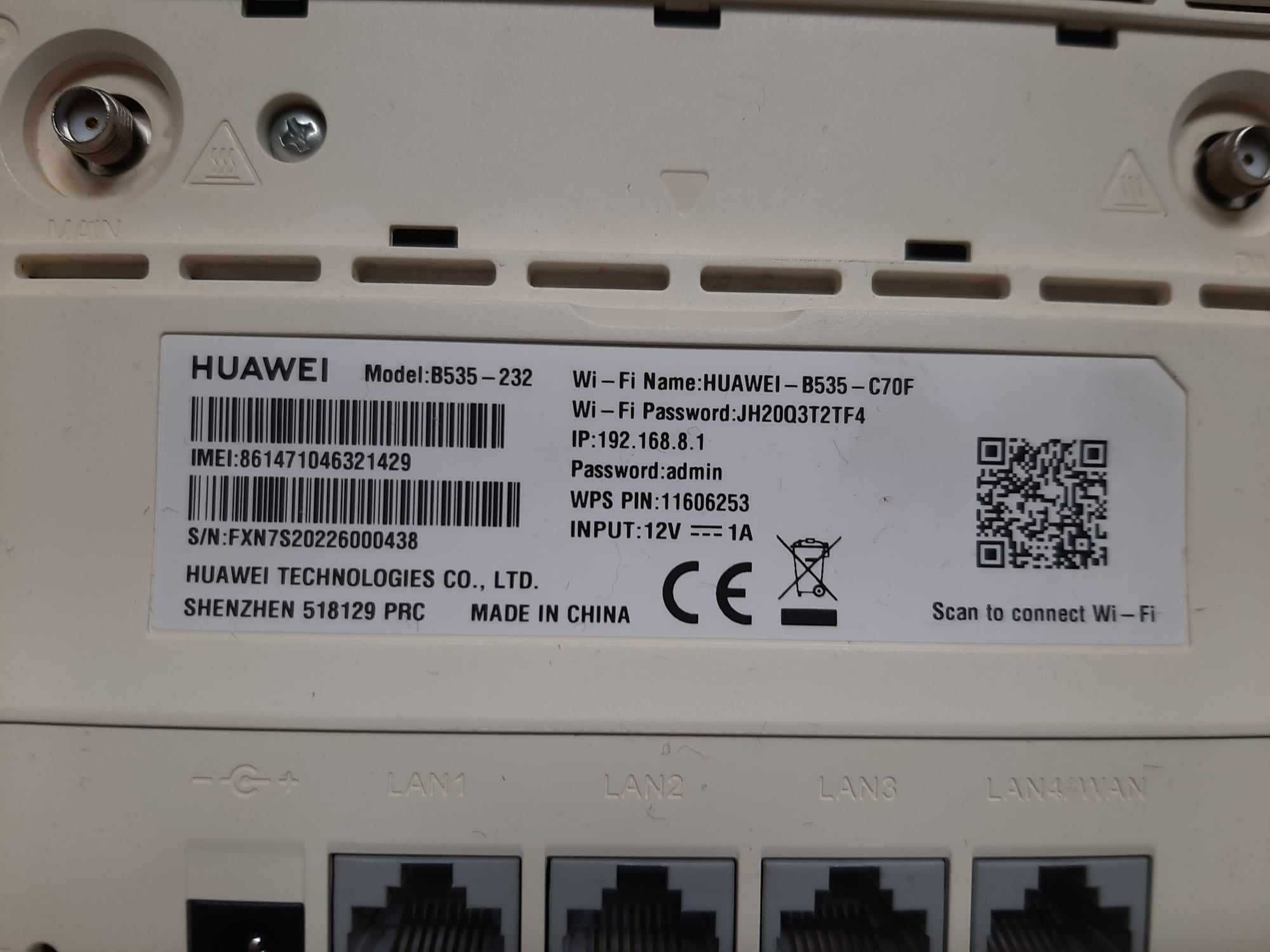 Huawei B535-232 router (modem) 4G LTE