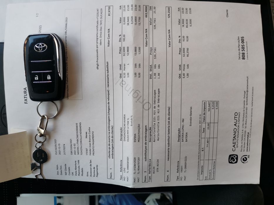 Toyota corolla 1.4 d4d IUC antigo