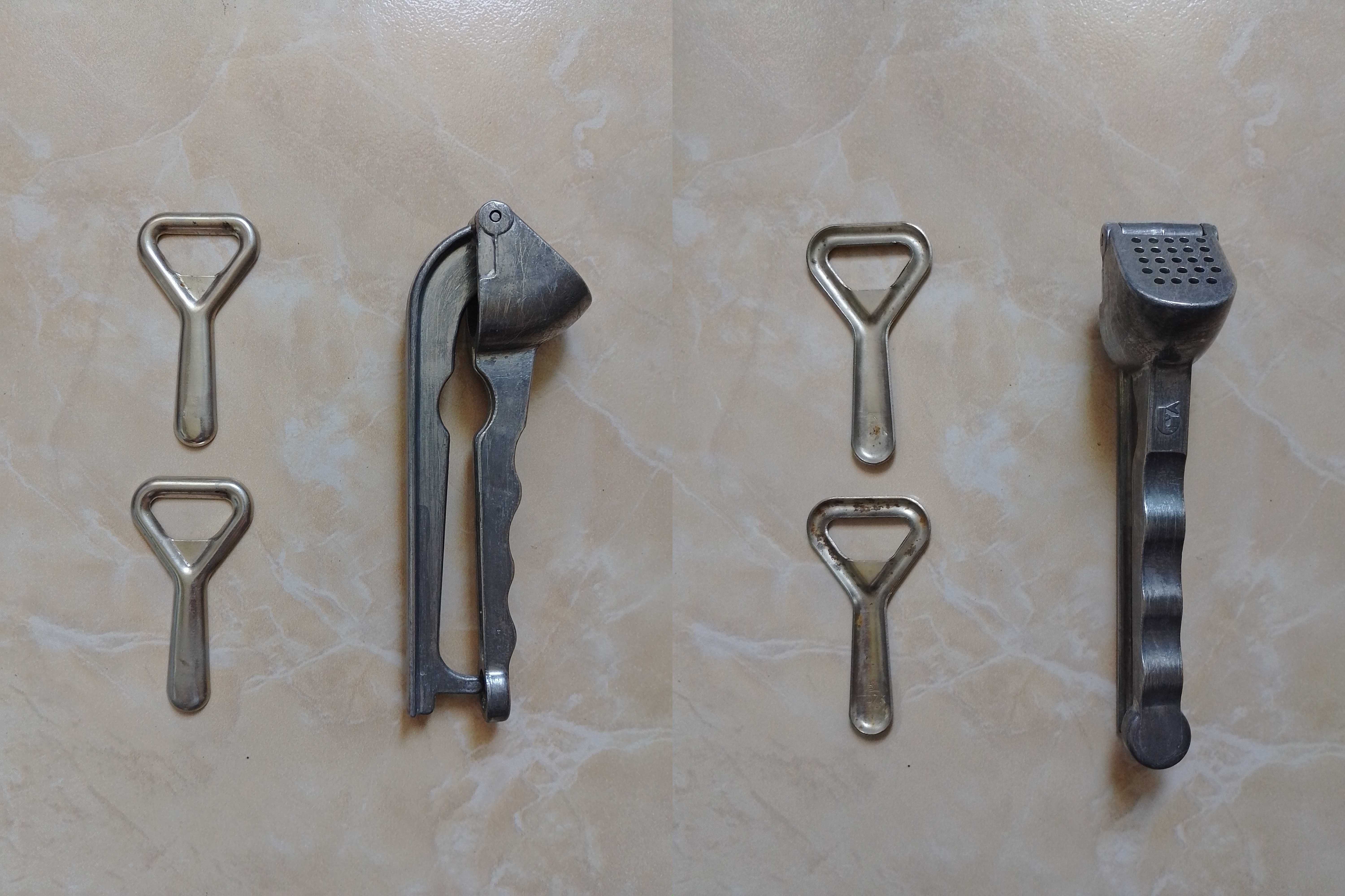 Советский половник открывалка консервный ключ чеснокодавка. Щипцы IKEA