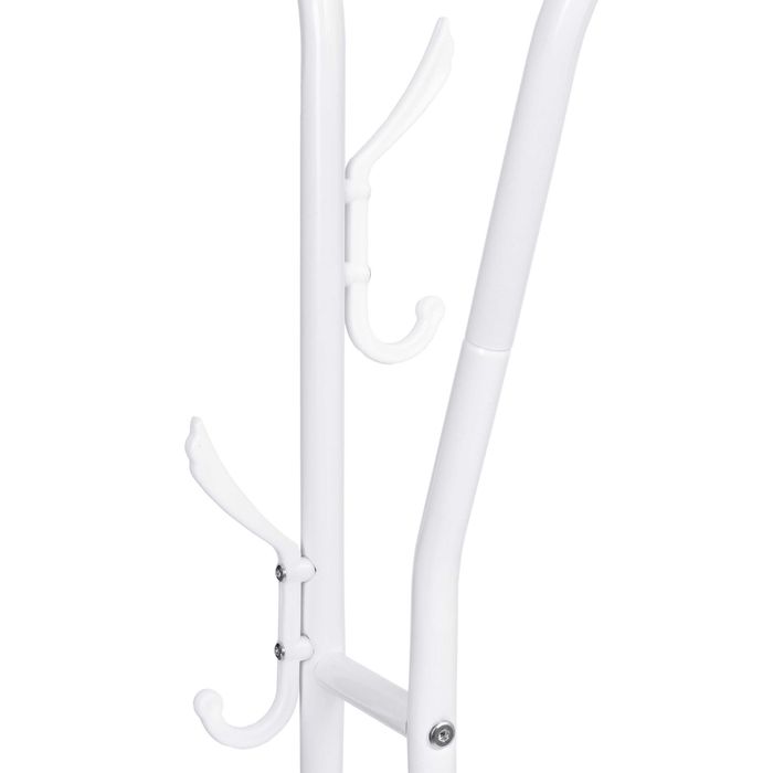 Wieszak stojący podwójny LARY biały