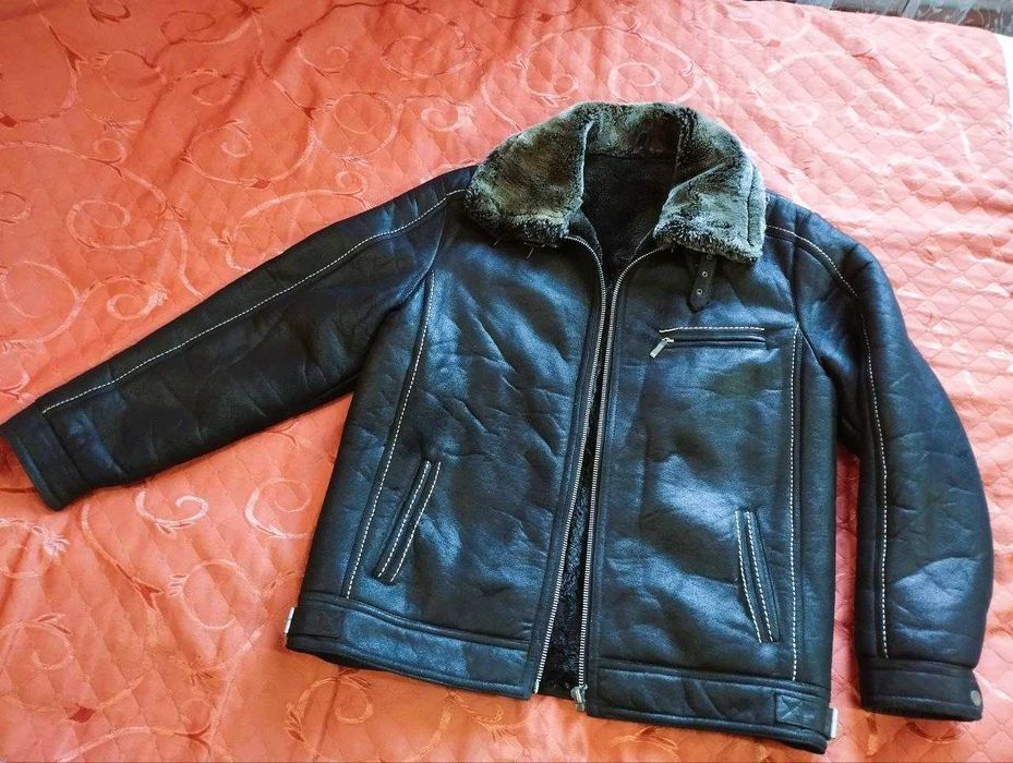 Куртка (дублянка) чоловіча зимова хутряна