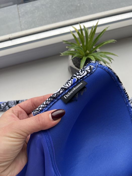 Батал суцільний купальник спільний злитний зі спідницею утяжкою