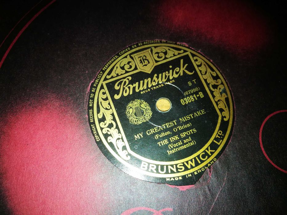 THE INK SPOTS-I'll Never Smile Again Until I Smile - Ed Ing- 78RPM-10'