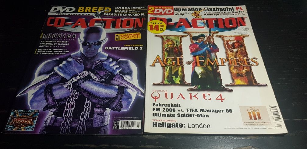 Cd Action 2003, 2005, 2006  sześć numerów.